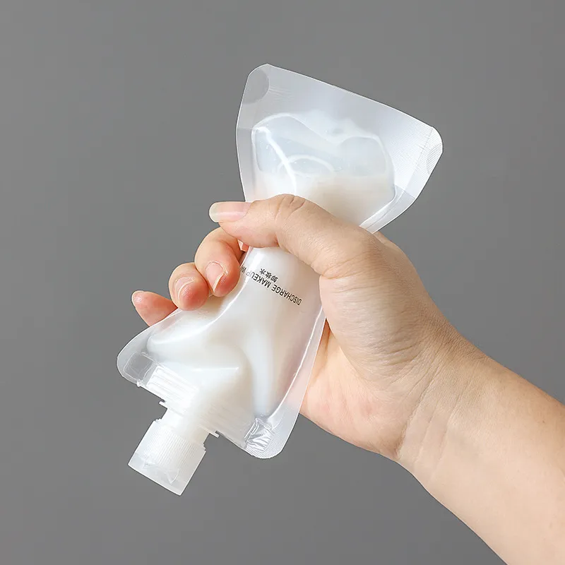JIAOXUEFEI Portable Travel Cosmetics Dosing Bag 50ml Disposable Dosing Bottle Liquid Storage Bag-3