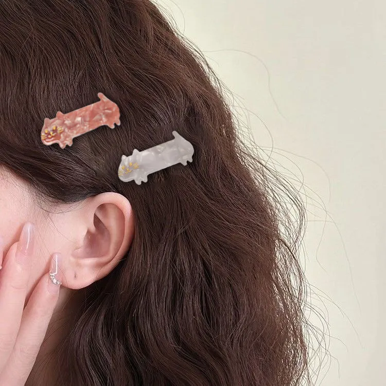 JINGLINGLONG Japanese Style Girlish Adorable Kitten Hair Slide Forehead Clip-2