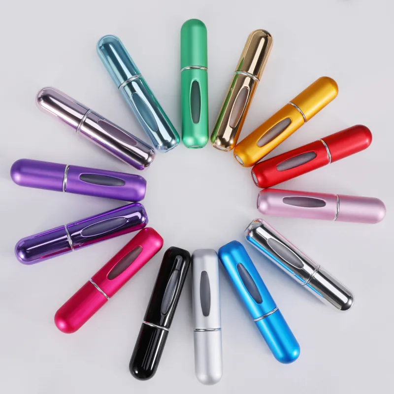 JINGLINGLONG Perfume Refillable Bottom Travel Portable Push Button Spray Bottle Empty Container-1