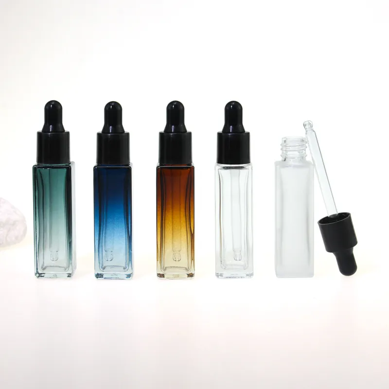 JINGLINGLONG 10ml Glass Dropper Bottle Essential Oil Mixing Bottle Mini Sample Empty Bottle Travel Portable Set-2