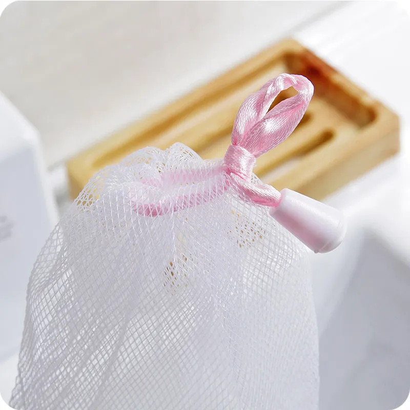 JINGLINGLONG Foam Net Handmade Soap Facial Cleanser Face Soap Facial Cleansing Foam Net Soap Bag-8