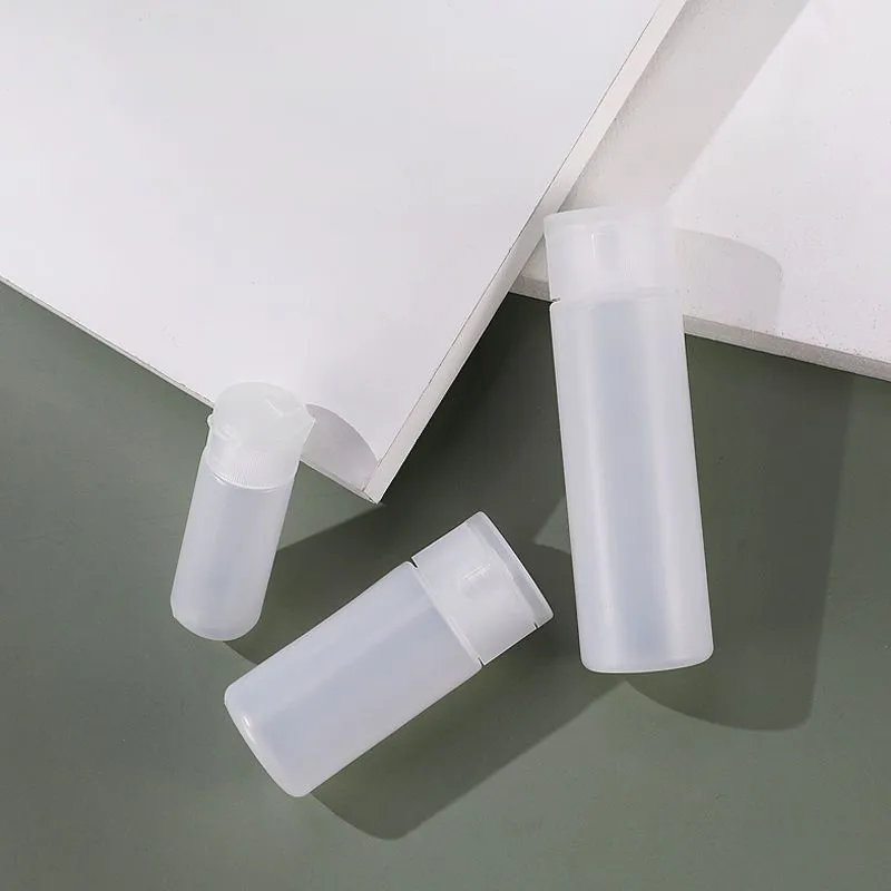 JIAOXUEFEI 15ML Soft Tube Flap Dispenser Combo 4 Pack Travel Portable Refillable Cosmetics Bottle-5