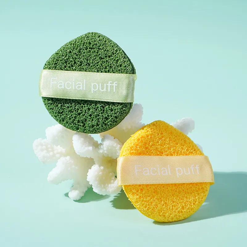 JINGLINGLONG Fine Mesh Water Drop Facial Sponge Cleanser With Deep Cleaning Clay Mask Purifying Tool For Skin Cleansing-3
