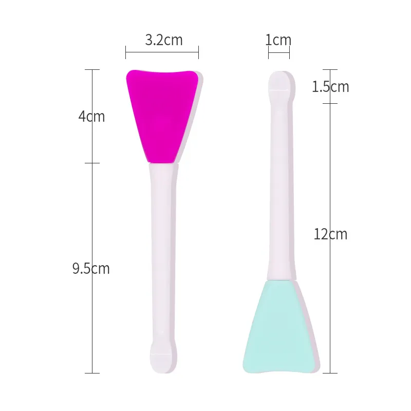 JINGLINGLONG Facial Soft Brush With Built-in Scoop Apply-on Soft Brush For Clay Mask Dedicated Beauty-4