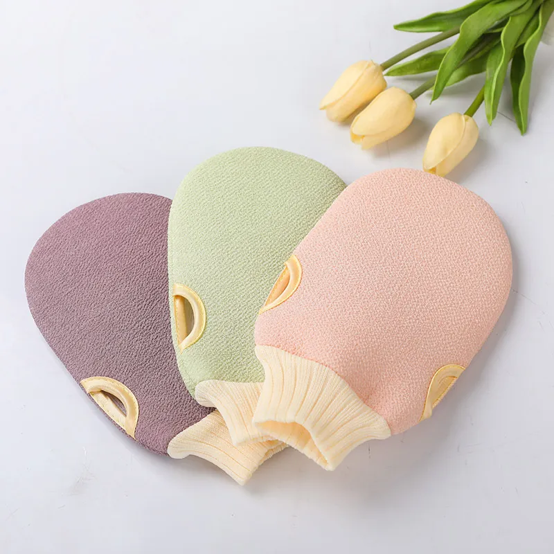 JINGLINGLONG Bath Scrub Sponge With Mud Cleaning Tool Thickened Double Sided Matte Adults Bathing Glove For Home Use-2
