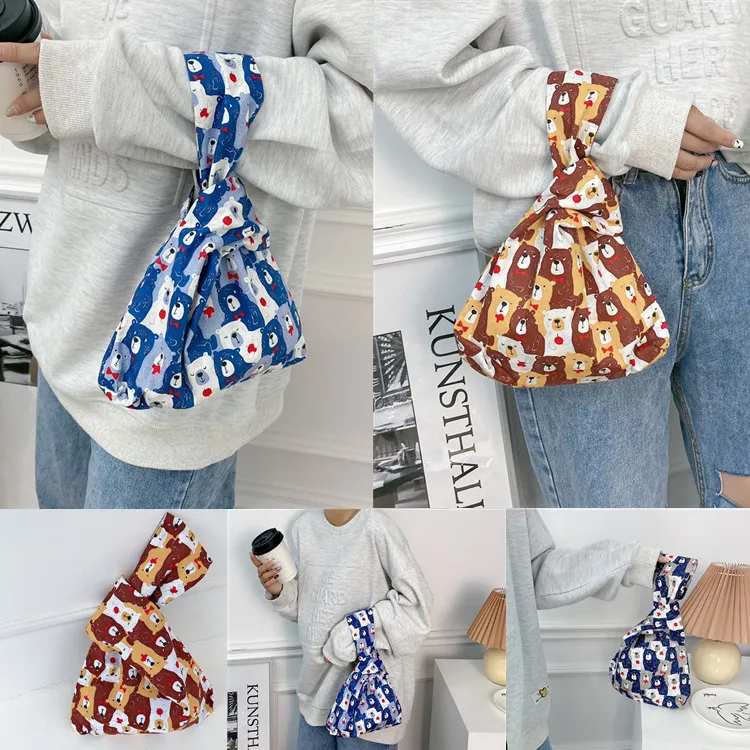 JINGLINGLONG Collect Baina New Chinese Fabric Handbag Wrist Bag Antique Small Bag Sundries Canvas-1