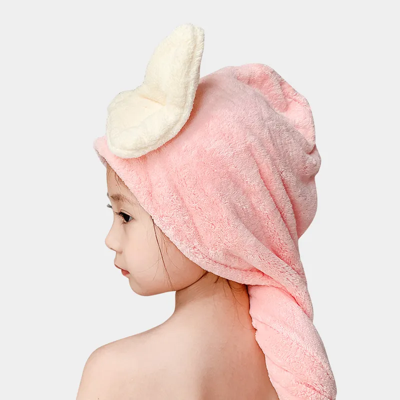 JINGLINGLONG Large Bowknot Quick Dry Hair Drying Tool For Fast And Efficient Hair Care Kids Type A Hair Drying Cap-5