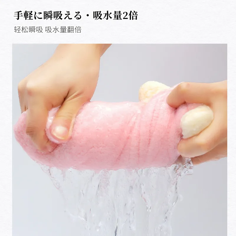 JINGLINGLONG Large Bowknot Quick Dry Hair Drying Tool For Fast And Efficient Hair Care Kids Type A Hair Drying Cap-3