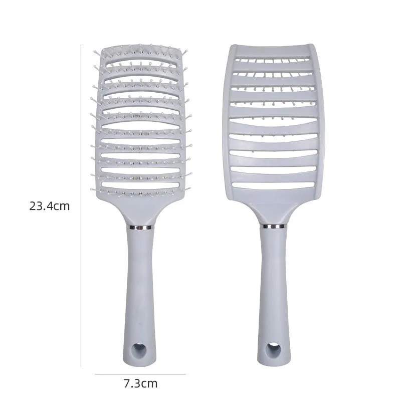 JINGLINGLONG Rib Comb For Women's Volume And High Hairline Styling Air Cushion Massage Comb For Long Hair Brush-3