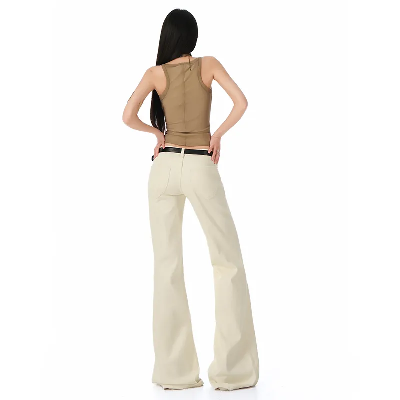 TIMSVOL Jeans Women's Apricot-5