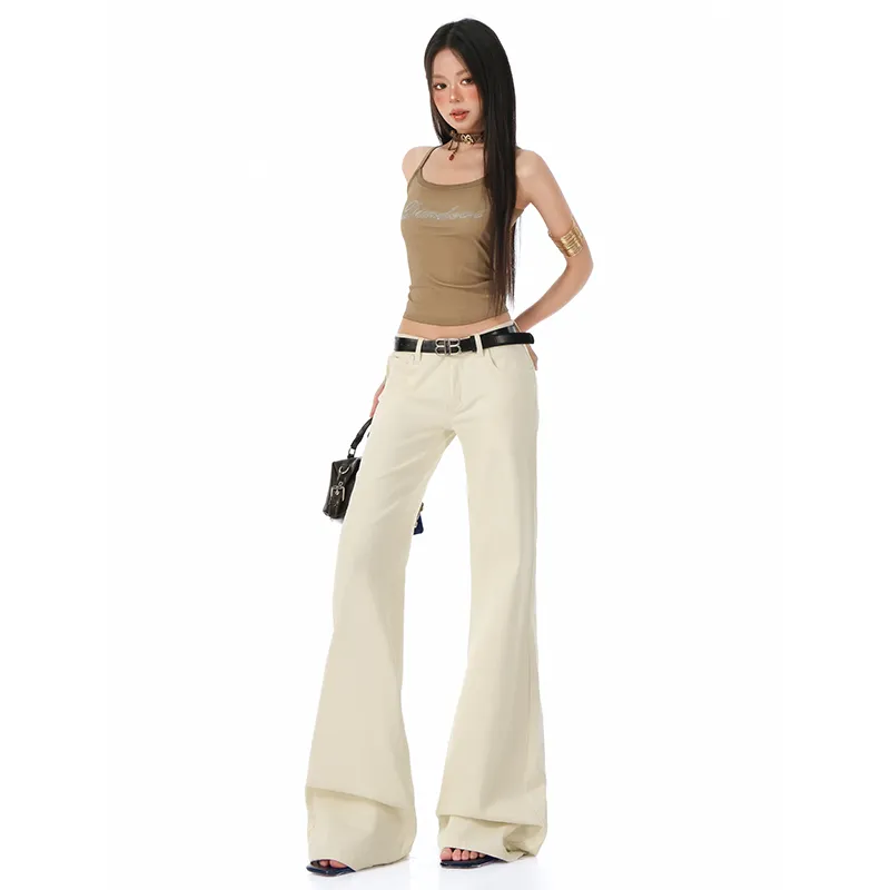 TIMSVOL Jeans Women's Apricot-2