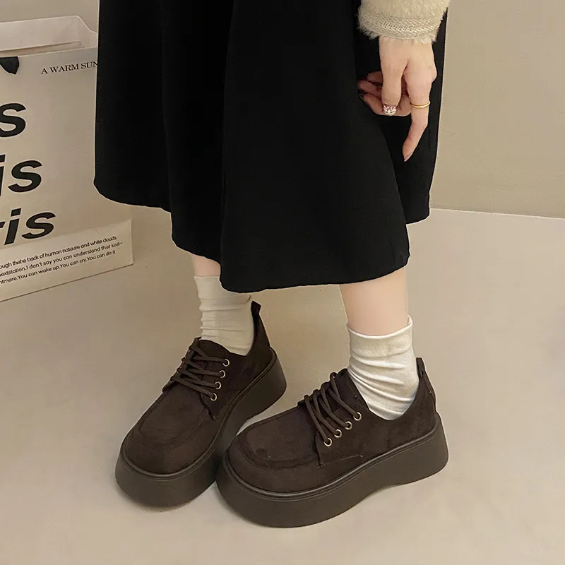 CVOJOO Vintage Big Head Shoes Casual Single Shoes Women's-2