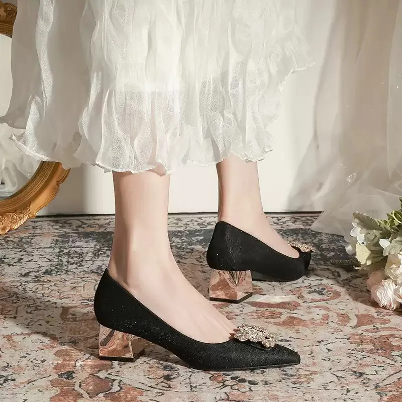 CVOJOO Block Heel High Heels Women's-6