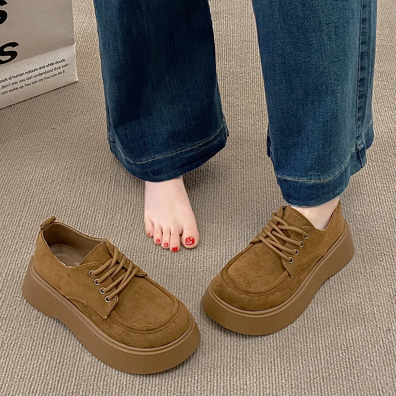 CVOJOO Vintage Big Head Shoes Casual Single Shoes Women's-7