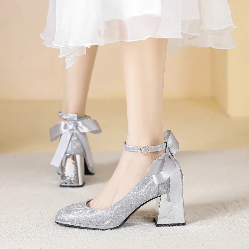 CVOJOO Chunky Heel High Heels Women's-3