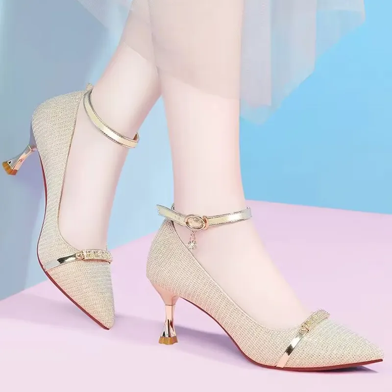 CVOJOO Slim Heel High Heels Women's-9