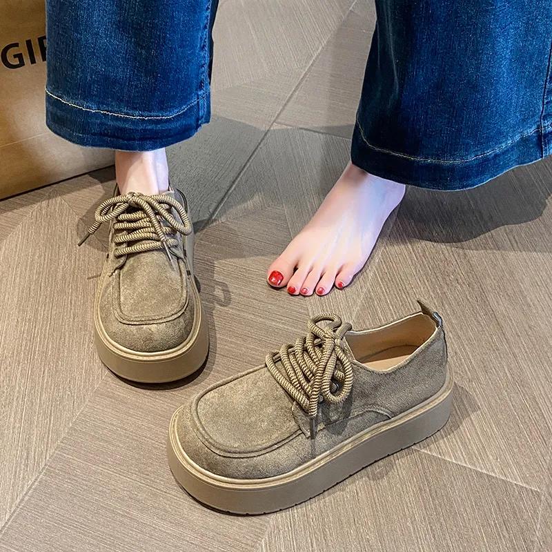CVOJOO Casual Single Shoes Platform Women's-5