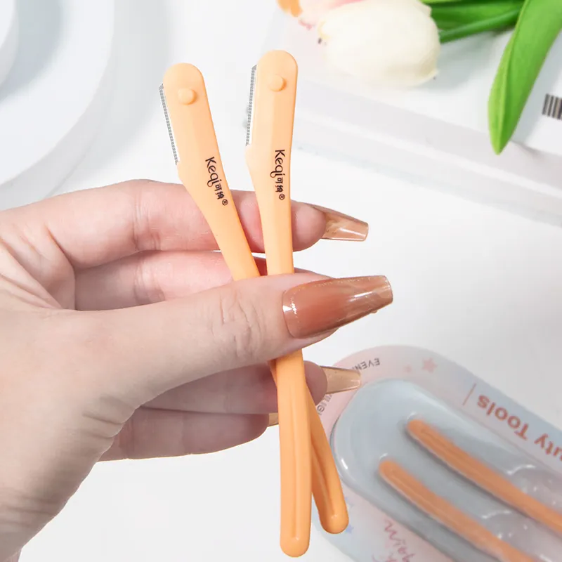 KEQI Compact Micro Eyebrow Razor Imported Blade Safety Type 2 Pcs Pack-4