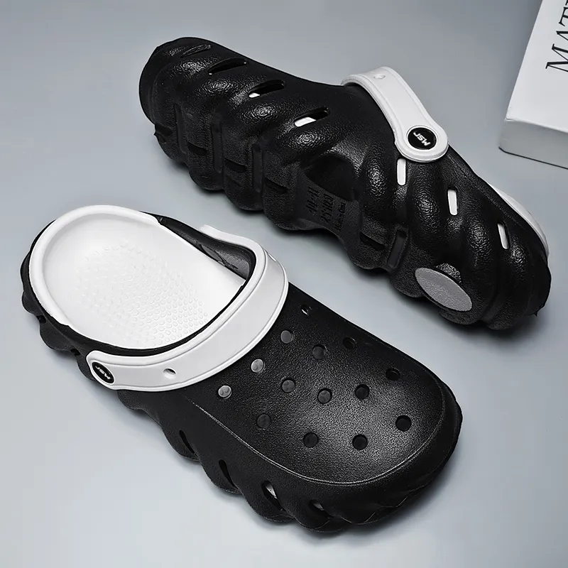 JEANSWEST Classic Patchwork Design Clogs Unisex-7