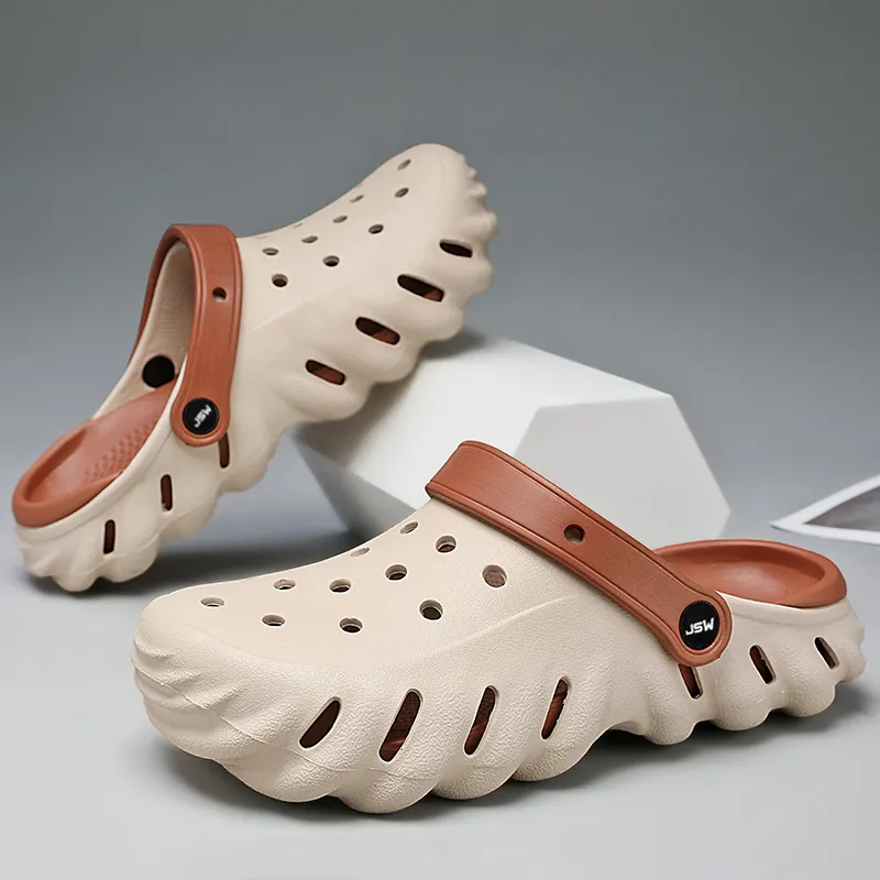 JEANSWEST Classic Patchwork Design Clogs Unisex-14