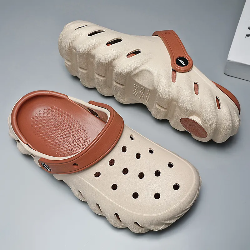 JEANSWEST Classic Patchwork Design Clogs Unisex-15