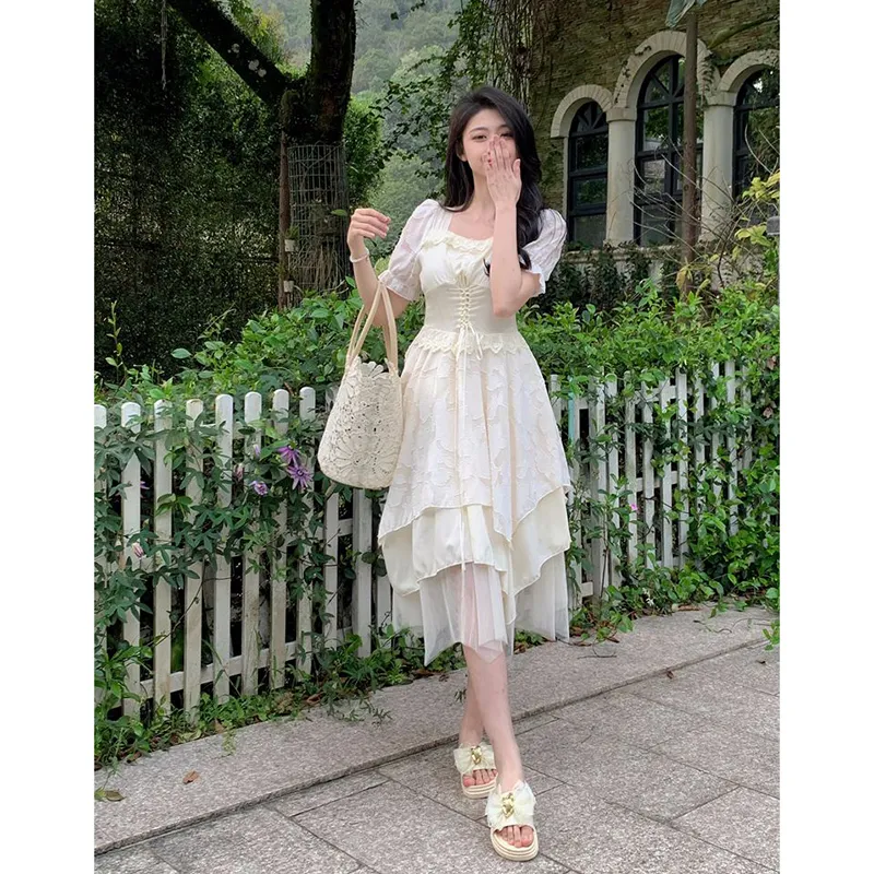 SYEEE WITH U Short Sleeved Dress Women's-4