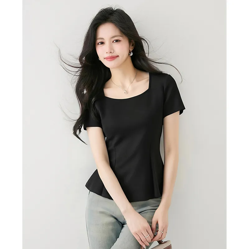 SYEEE WITH U T Shirts Women's Black-4