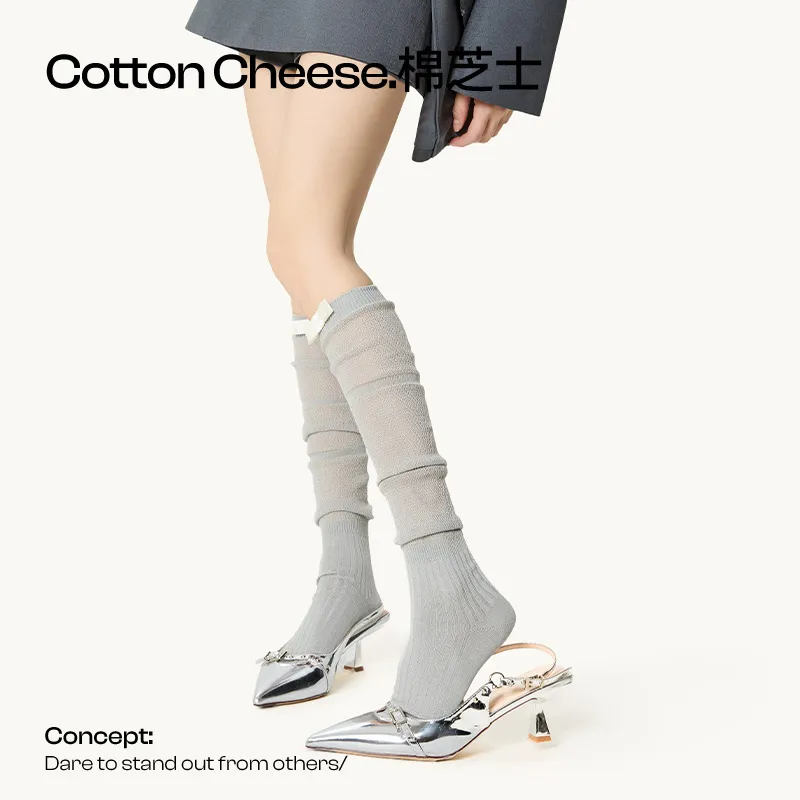COTTON CHEESE Calf Socks Women's-3