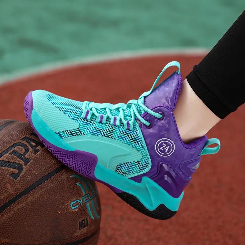 LONGDUIZHANG Cushioning, Slip Resistant, Abrasion Resistant, Support, Breathable High Top Basketball Shoes Unisex-3