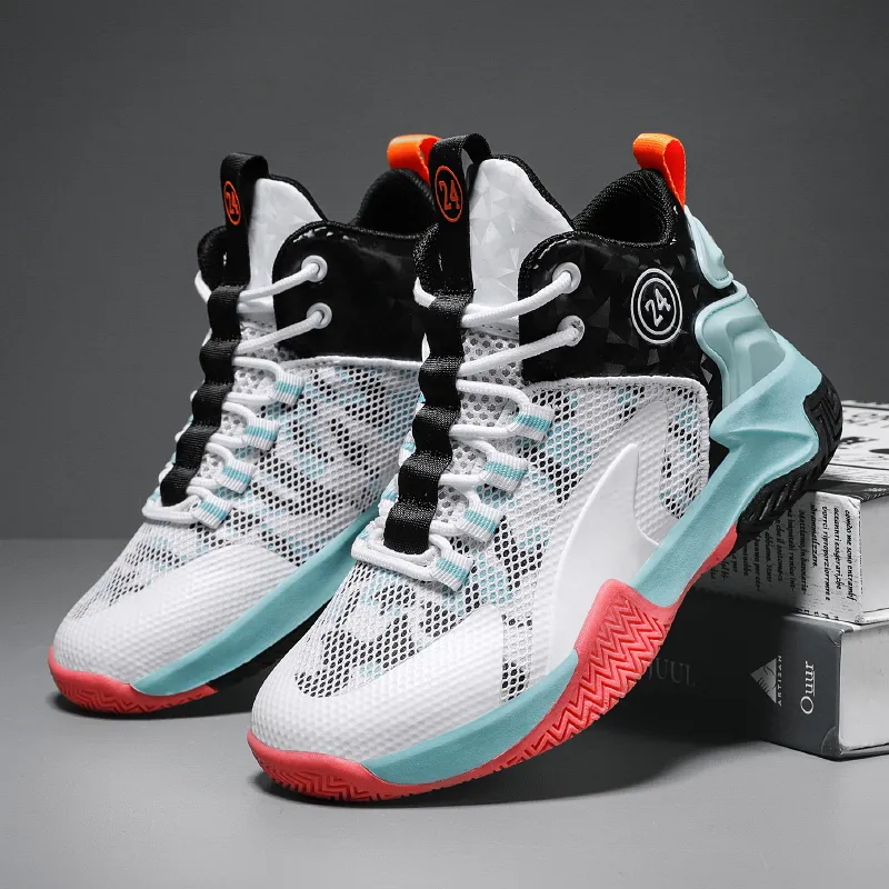 LONGDUIZHANG Cushioning, Slip Resistant, Abrasion Resistant, Support, Breathable High Top Basketball Shoes Unisex-7