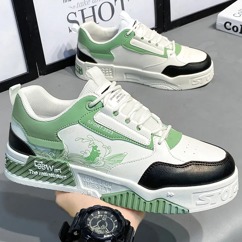 LONGDUIZHANG Slip Resistant Cushioning Abrasion Resistant Breathable Low Top Skateboard Shoes Unisex-11