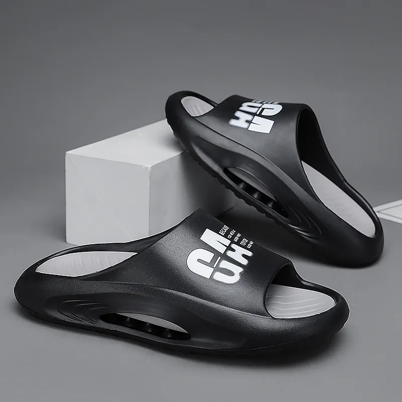 LONGDUIZHANG Quiet Slip Resistant Abrasion Resistant Cushioning Slide Slippers Unisex-8