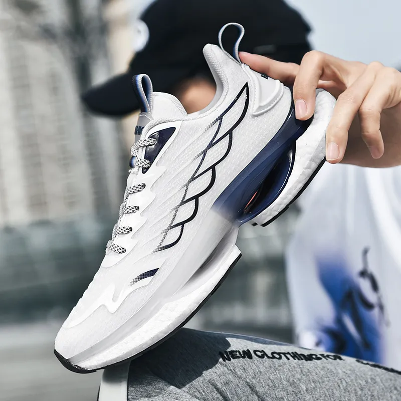 LONGDUIZHANG Cushioning, Slip Resistant, Abrasion Resistant, Support, Rebound Low Top Running Shoes Unisex-9