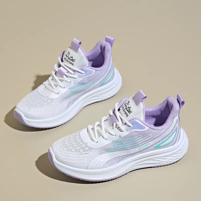 LONGDUIZHANG Running Shoes Women's Low Top Yellow/Pink/Purple-11