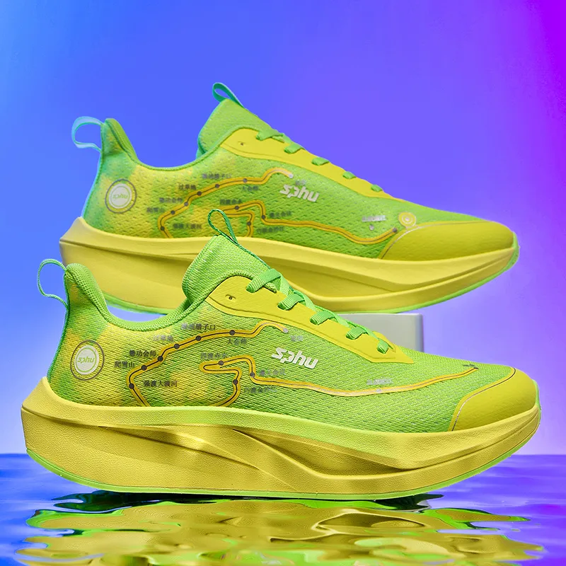 LONGDUIZHANG Balance Support Abrasion Resistant Slip Resistant Low Top Running Shoes Men's-2