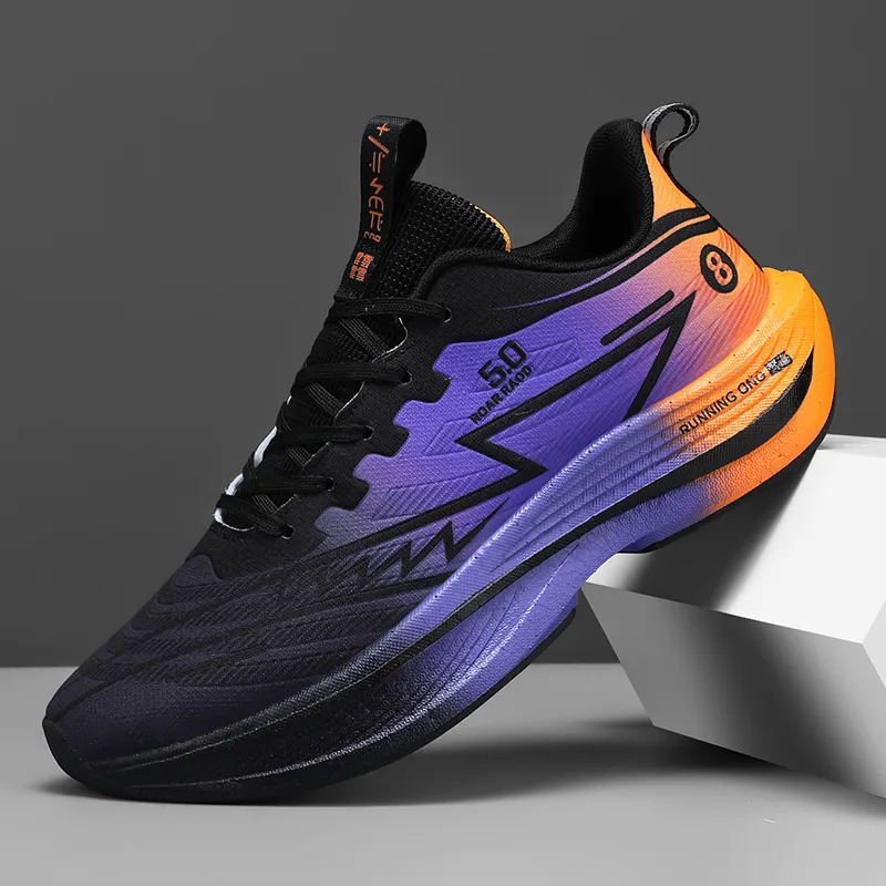 LONGDUIZHANG Cushioning Balance Support Abrasion Resistant Slip Resistant Low Top Running Shoes Unisex-12