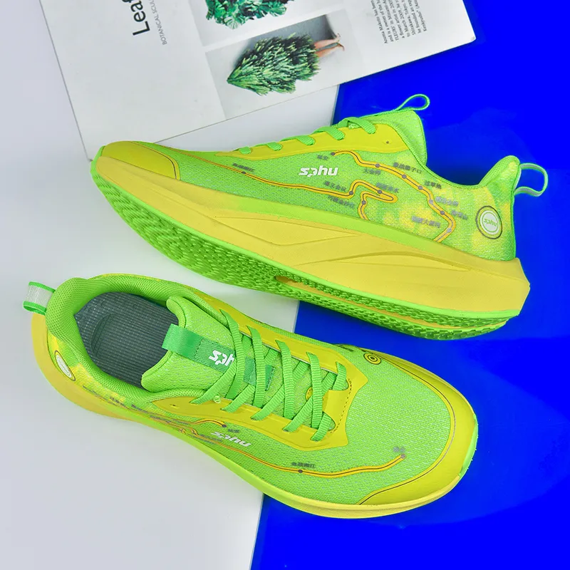 LONGDUIZHANG Balance Support Abrasion Resistant Slip Resistant Low Top Running Shoes Men's-3