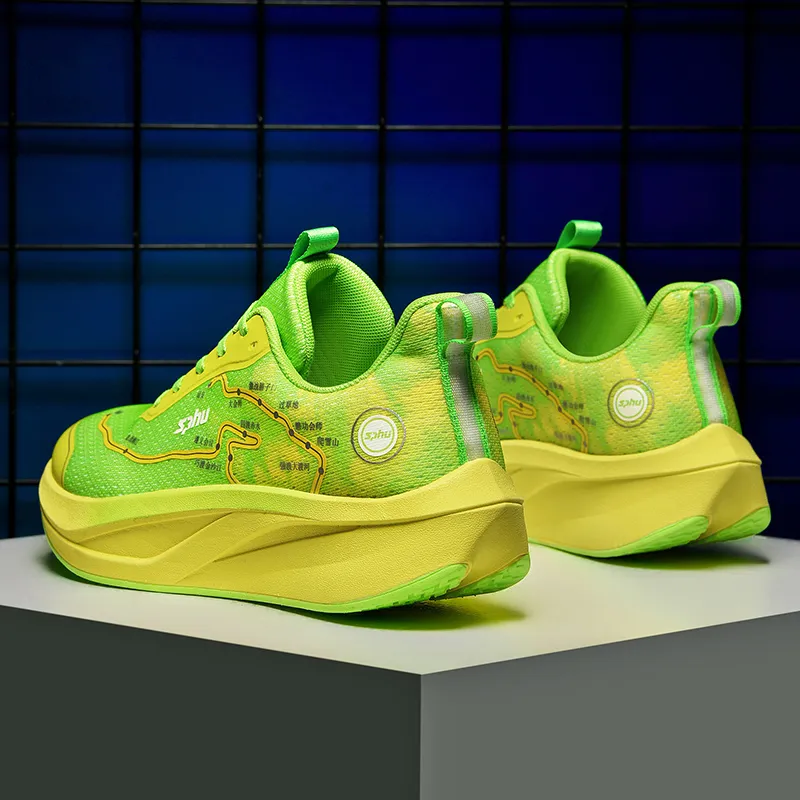 LONGDUIZHANG Balance Support Abrasion Resistant Slip Resistant Low Top Running Shoes Men's-4