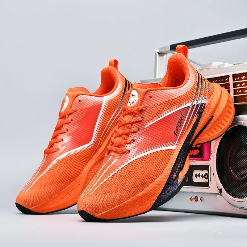 LONGDUIZHANG Balance Support Abrasion Resistant Slip Resistant Low Top Running Shoes Men's-26