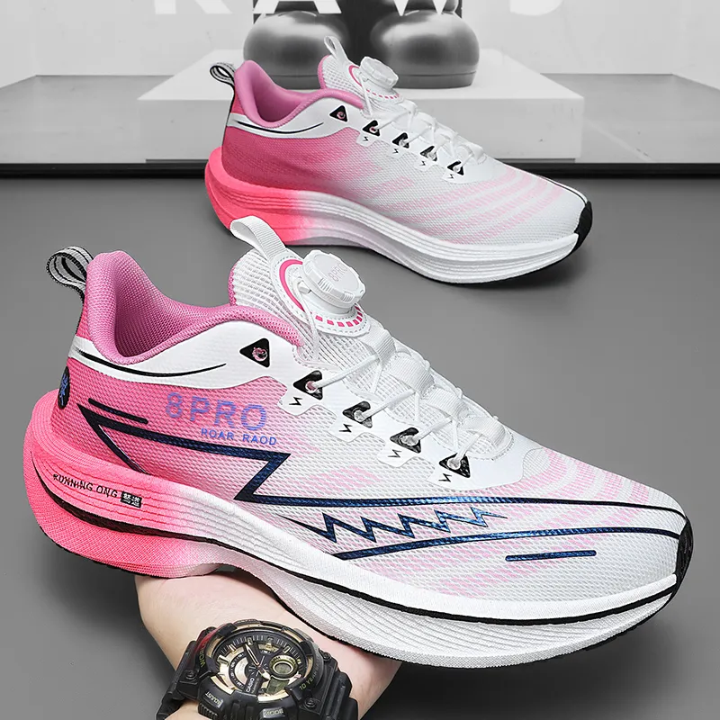 LONGDUIZHANG Shock Absorbers With Abrasion Resistant And Slip Resistant Properties Low Top Running Shoes Unisex-12