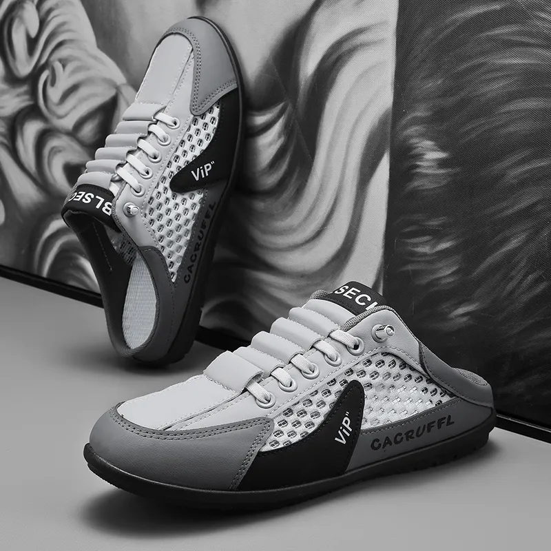 LONGDUIZHANG Abrasion Resistant Slip Resistant Closed Toe Slippers Men's-13