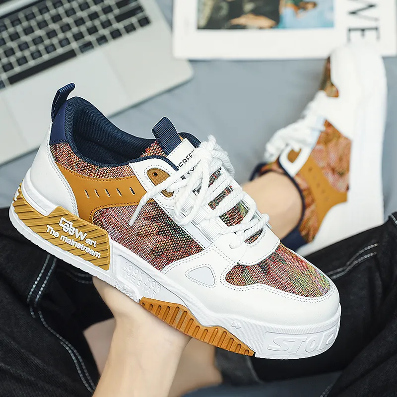 LONGDUIZHANG Slip Resistant Shock Absorbers With Abrasion Resistant Properties Skateboard Shoes Men's-14
