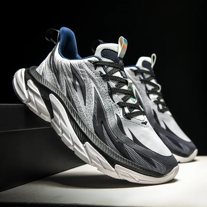 LONGDUIZHANG Cushioning, Slip Resistant, Abrasion Resistant Support Low Top Running Shoes Unisex-3