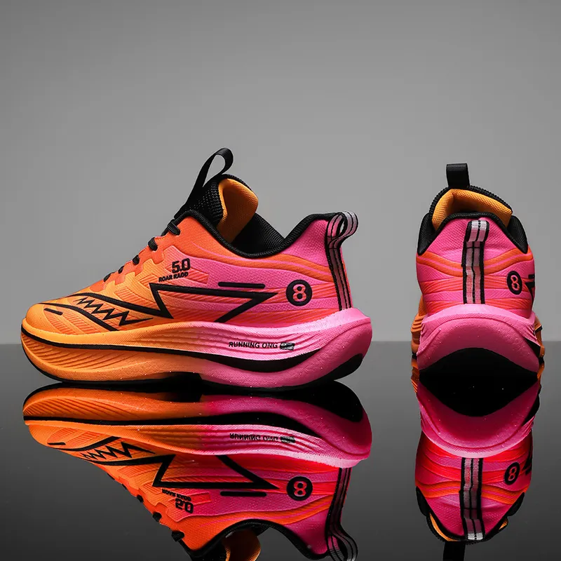LONGDUIZHANG Cushioning Balance Support Abrasion Resistant Slip Resistant Low Top Running Shoes Unisex-8