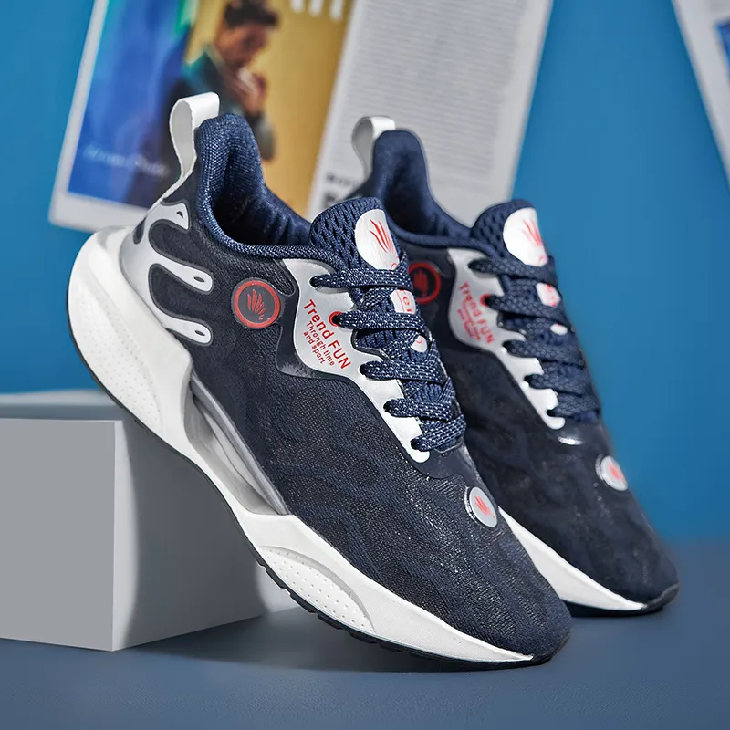 LONGDUIZHANG Cushioning, Slip Resistant, Abrasion Resistant, Support, Rebound Low Top Running Shoes Unisex-13