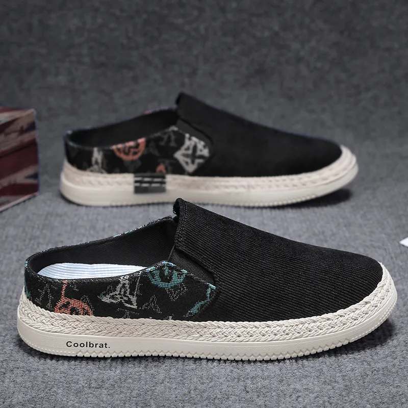 LONGDUIZHANG Closed Toe Slippers Men's-8