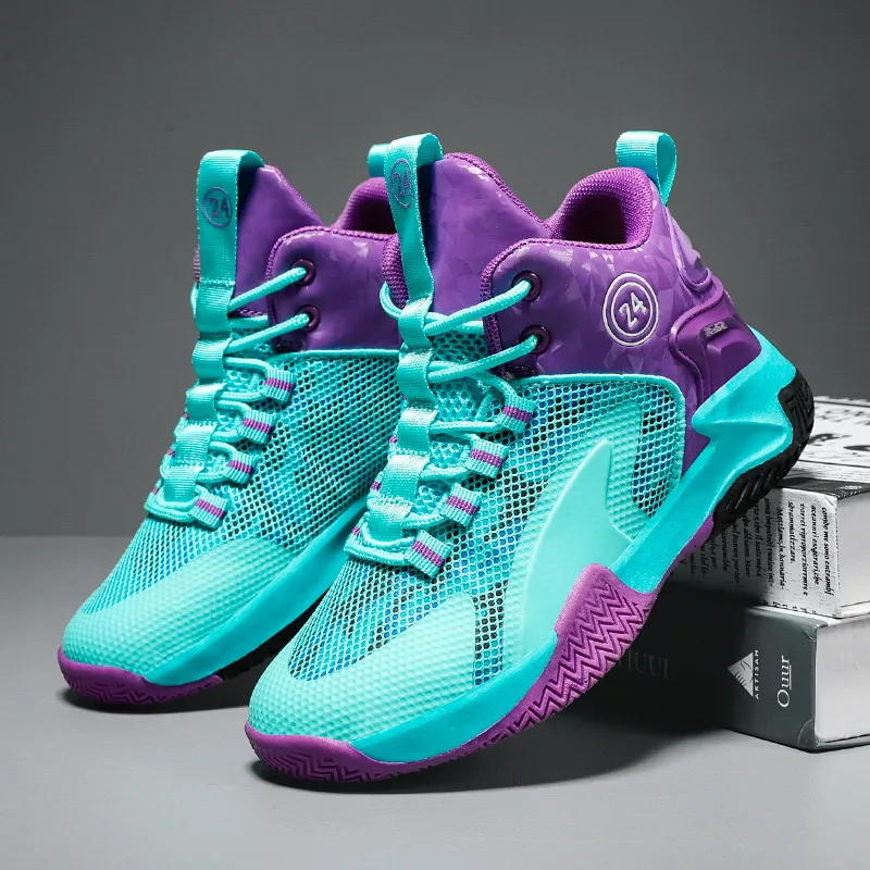 LONGDUIZHANG Cushioning, Slip Resistant, Abrasion Resistant, Support, Breathable High Top Basketball Shoes Unisex-2
