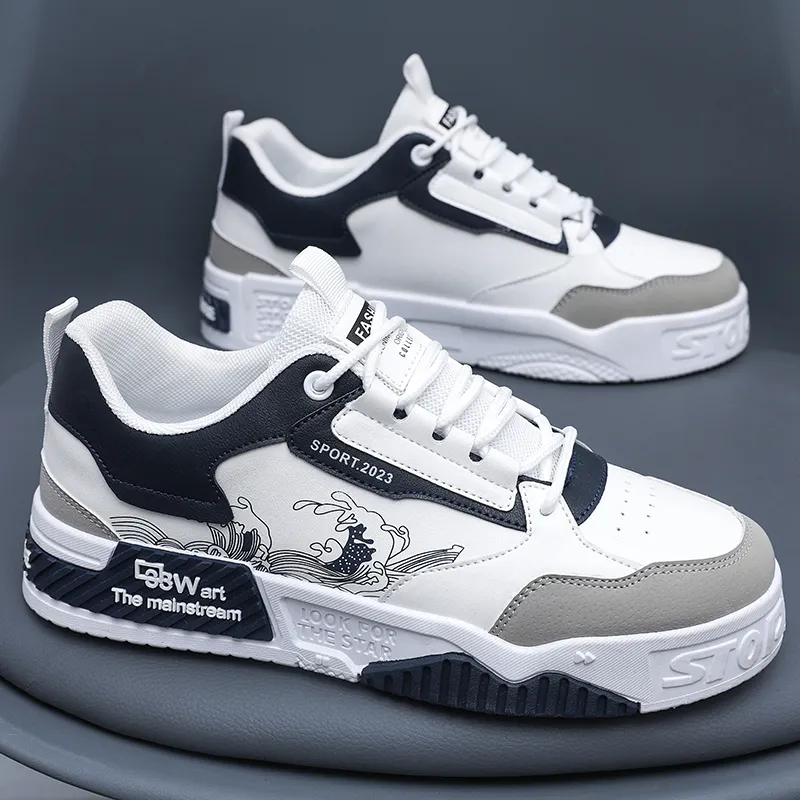 LONGDUIZHANG Slip Resistant Cushioning Abrasion Resistant Breathable Low Top Skateboard Shoes Unisex-7