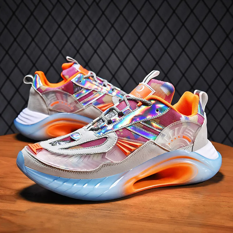LONGDUIZHANG Cushioning, Slip Resistant, Abrasion Resistant, Support, Rebound Low Top Running Shoes Unisex-3