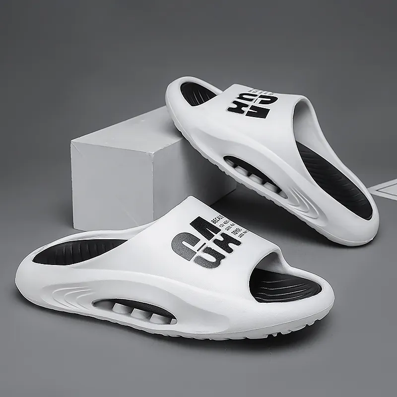 LONGDUIZHANG Quiet Slip Resistant Abrasion Resistant Cushioning Slide Slippers Unisex-3